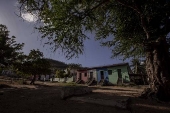Casas na terra indígena Pitaguary, em Maracanaú, região metropolitana de Fortaleza (CE)